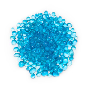 90359533 Стеклянная крошка Polymax Beaded sky blue небесно-голубая 180 г STLM-0200222 АКВА ГРУНТ