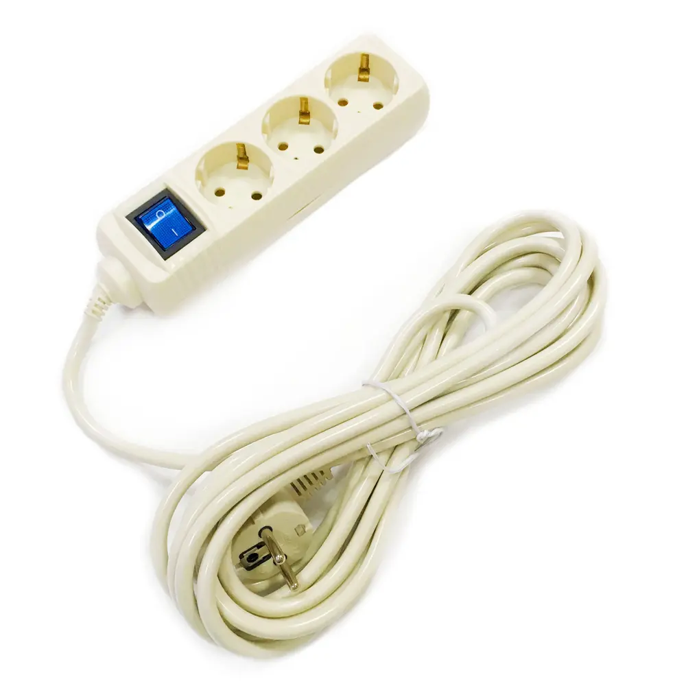 Удлинитель SKYBEAM с заземлением — безопасное подключение 3 приборов 82600374 STLM-0031117