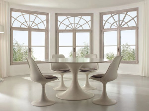 Ламинированное деревянное окно и алюминиевая внешняя облицовка