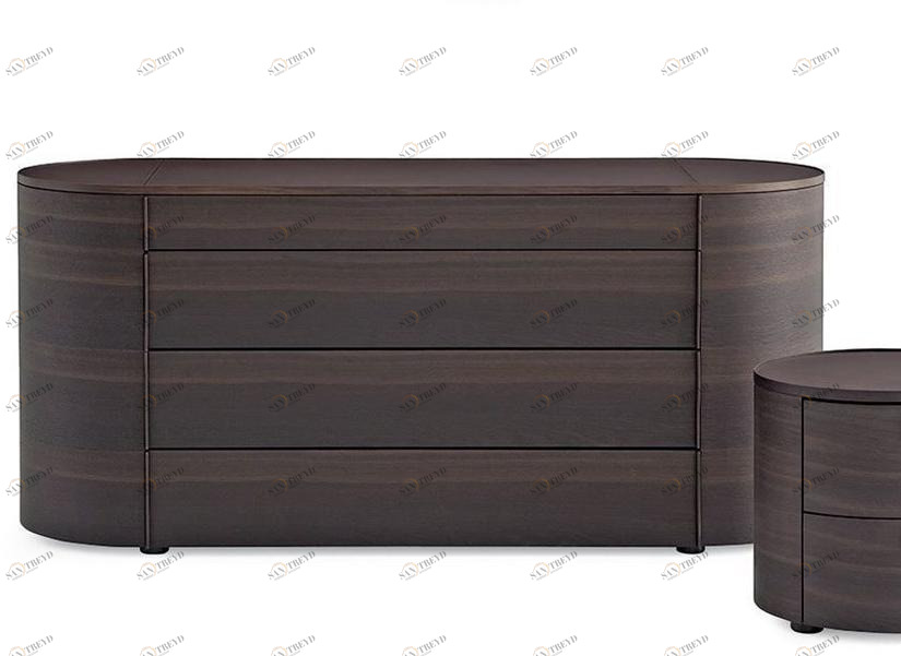 Poliform Комод из фанерованной древесины Onda sun-id-1504575