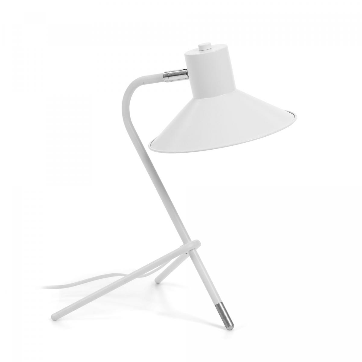 063821 Настольная лампа белая La Forma Neimann 