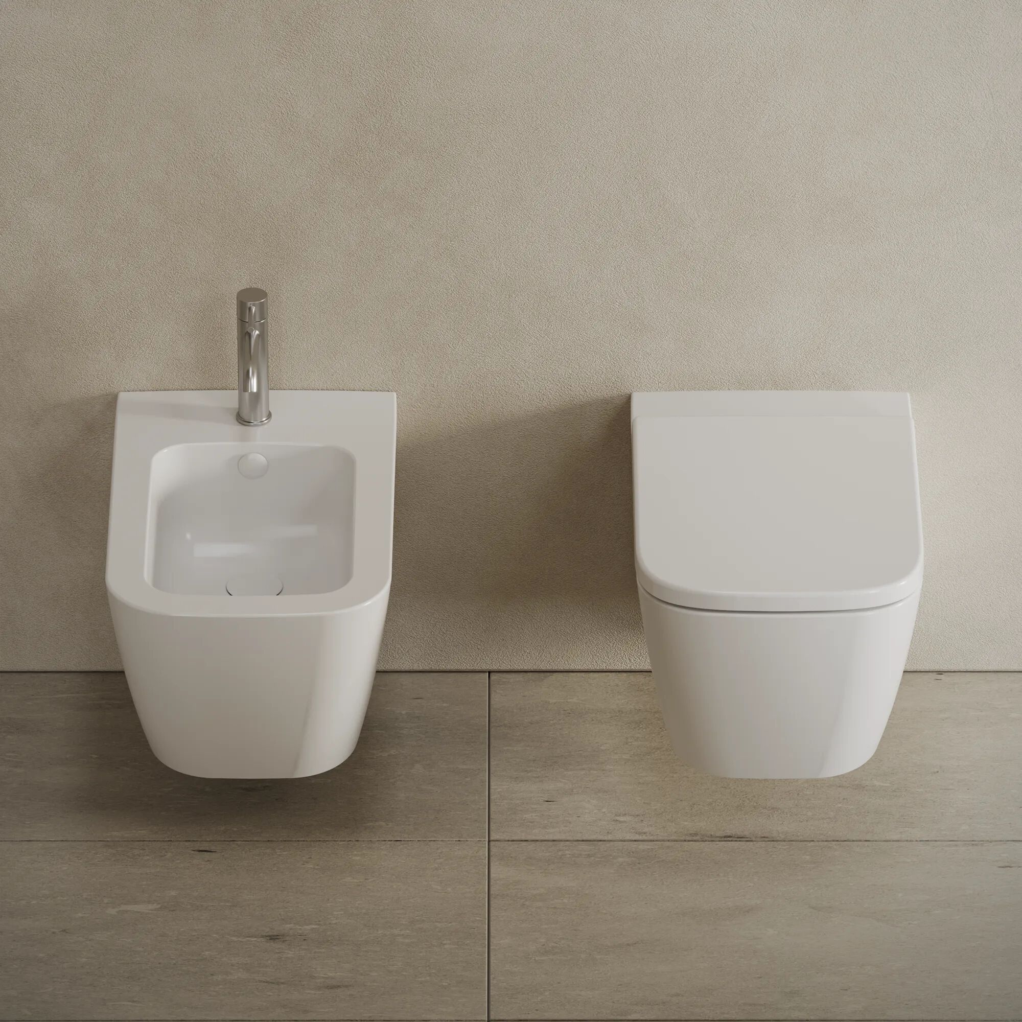 Керамический подвесной туалет без бриды Hatria Tecna ARCH-00034792 - Вид №1