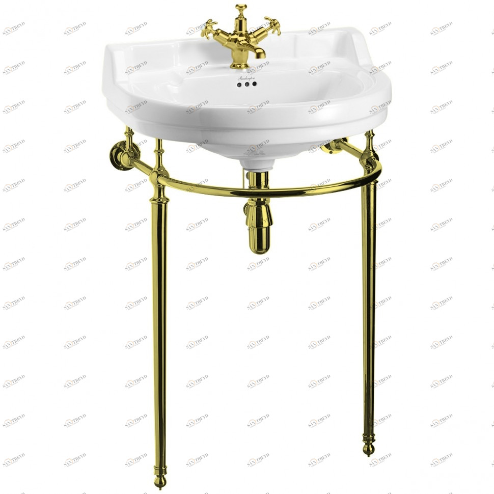 B7 2TH, T25A GOL Напольная раковина стоящая овальная Burlington Gold