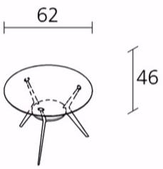 Alias Круглый журнальный столик Biplane sun-id-1509587 - Вид №3