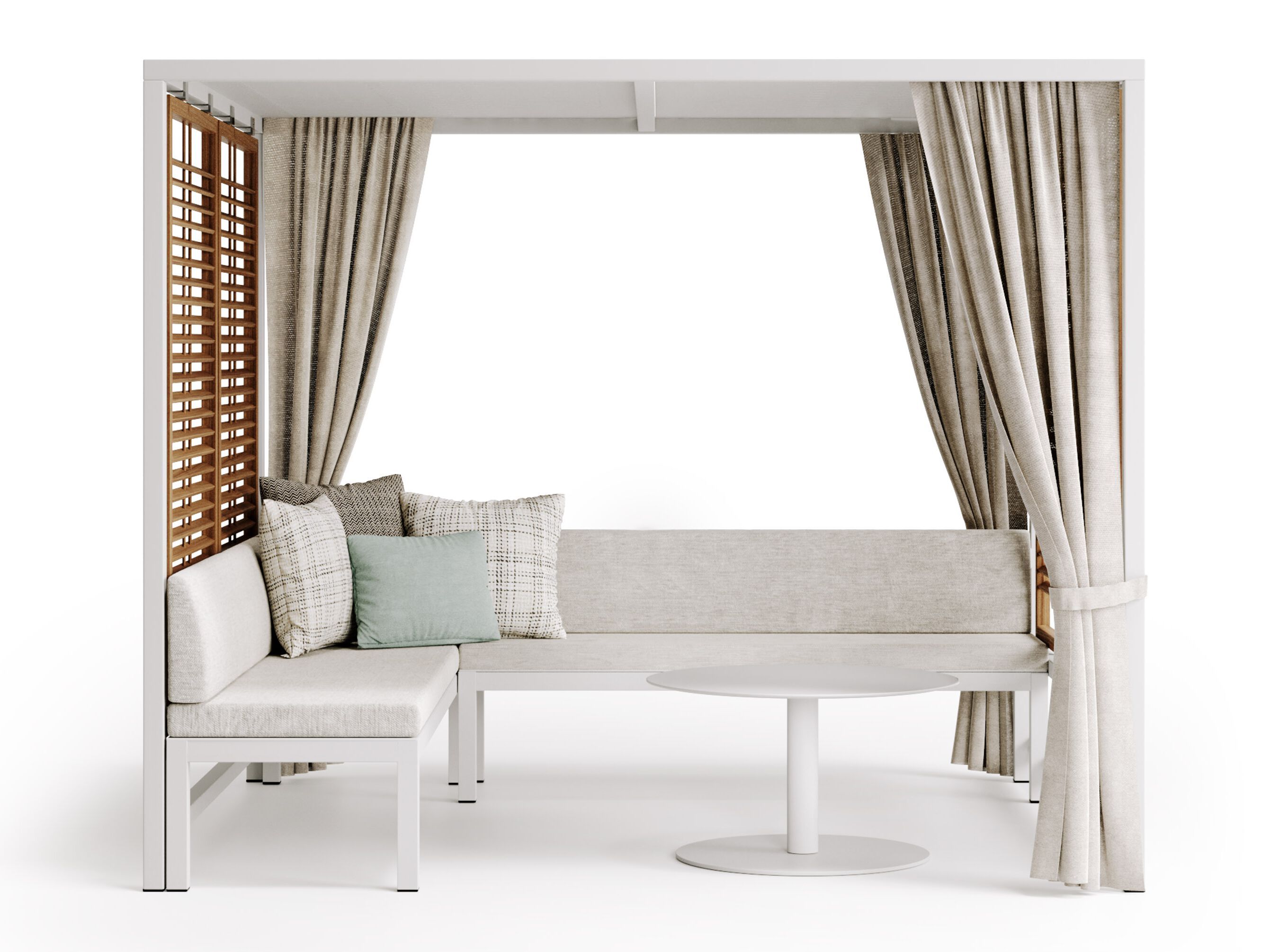 Алюминиевая беседка со скамейкой Atmosphera альков ARCH-00058328 - Вид №11