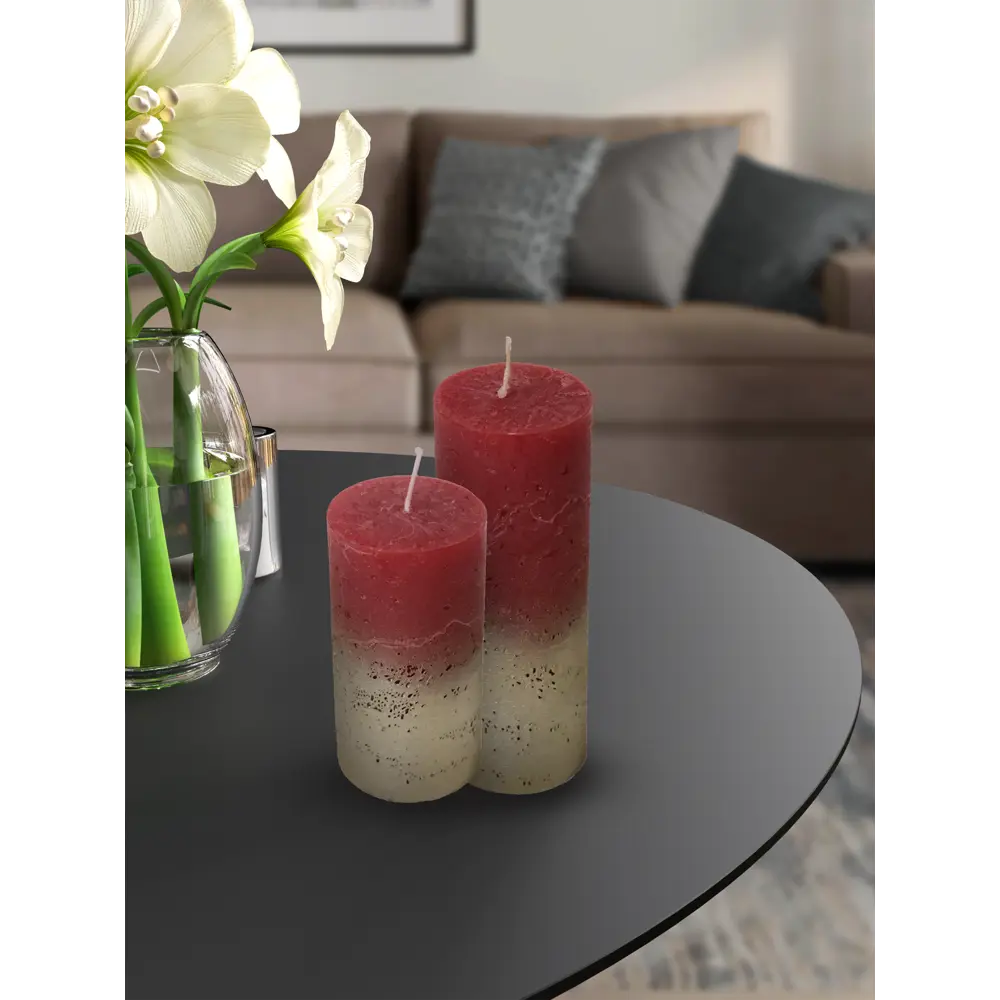 Свеча-столбик Santreyd Рустик в оттенке красного золота 83305491 STLM-0040297 - Вид №4