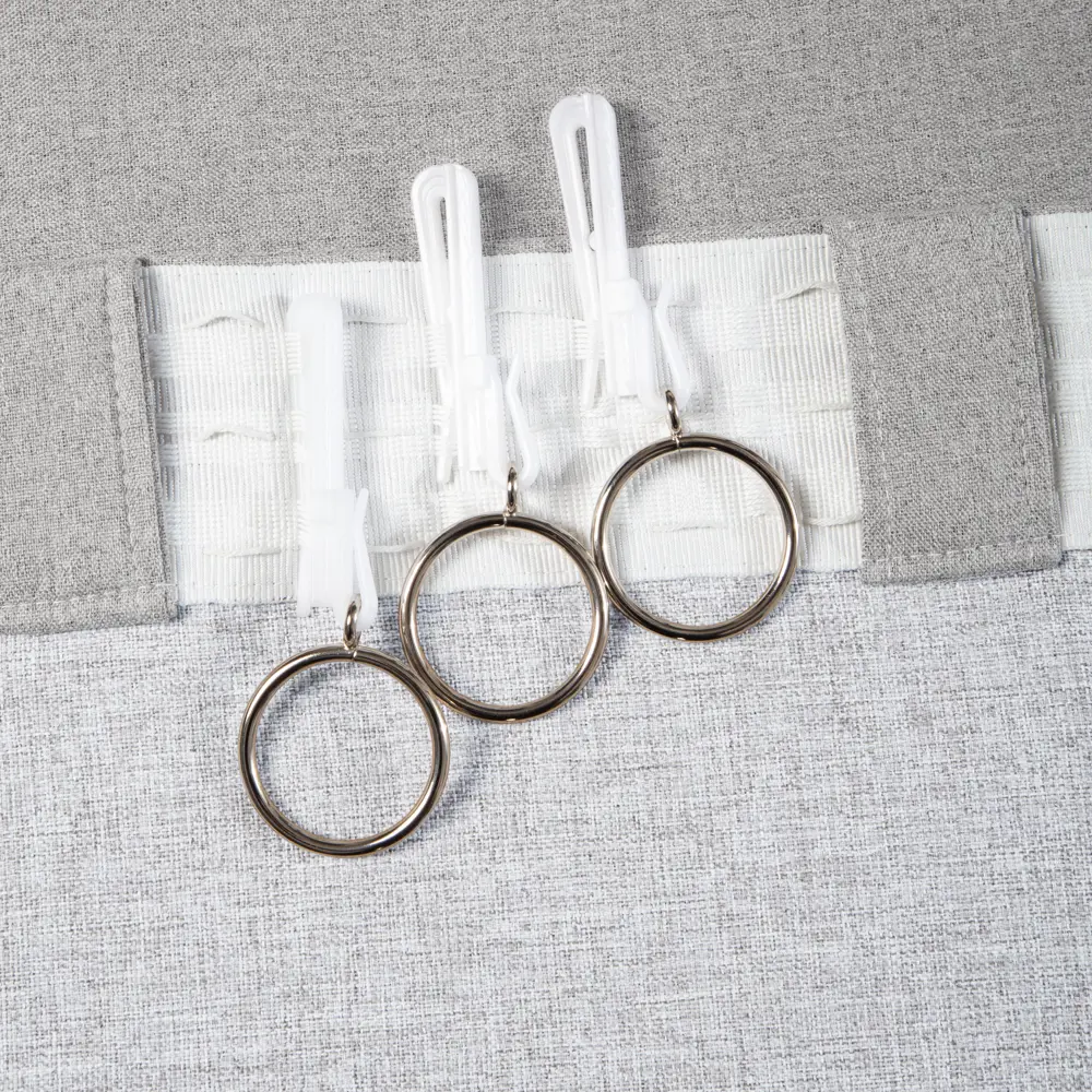 Штора на ленте Ника 200x270 см цвет светло-серый СТОЛИЦА ТЕКСТИЛЯ STLM-2034555 - Вид №4