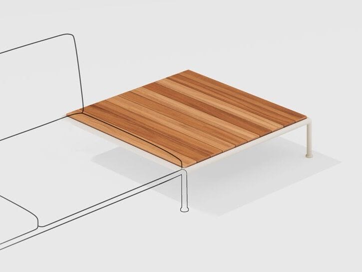 Низкий стол из тикового дерева FAST Roè ARCH-00138066