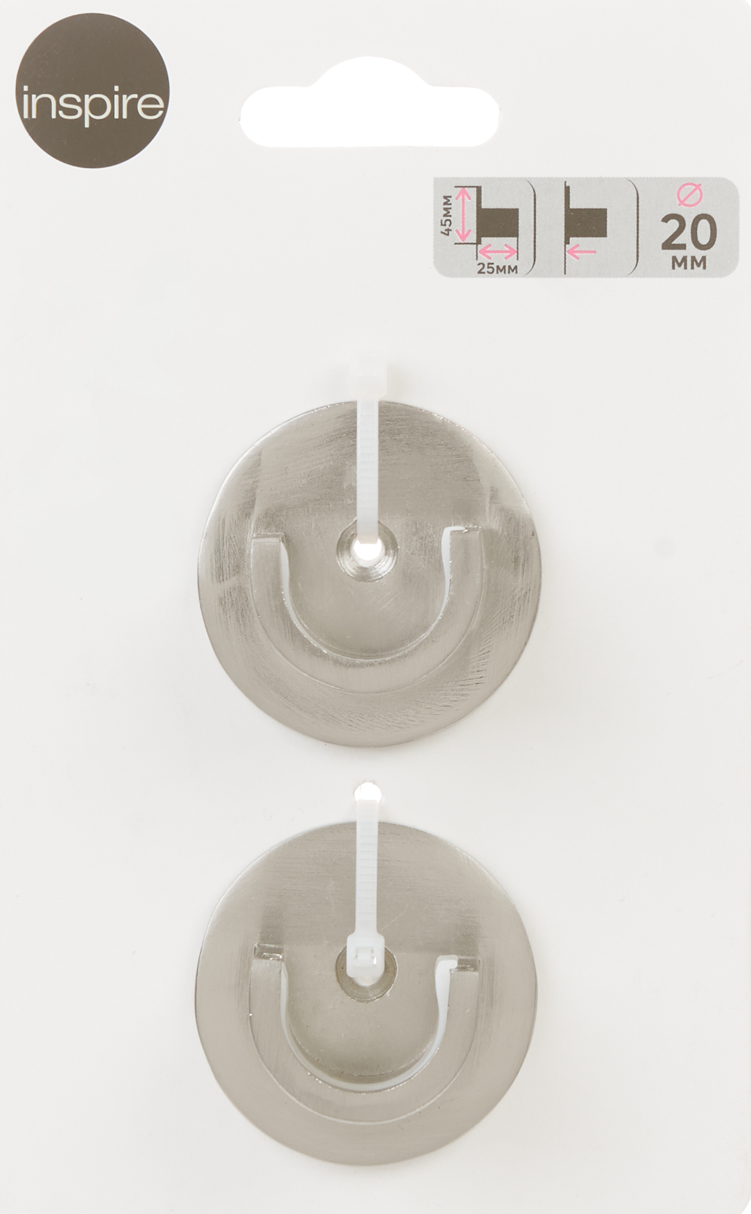 Торцевой держатель для карниза INSPIRE металлический, 2 шт 85186751 STLM-0059659 - Вид №2