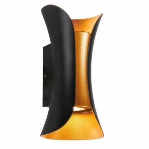 Уличный настенный светодиодный светильник чёрный ST Luce Cosetto SL1584.401.01 ST LUCE COSETTO 00-3898384 Черный