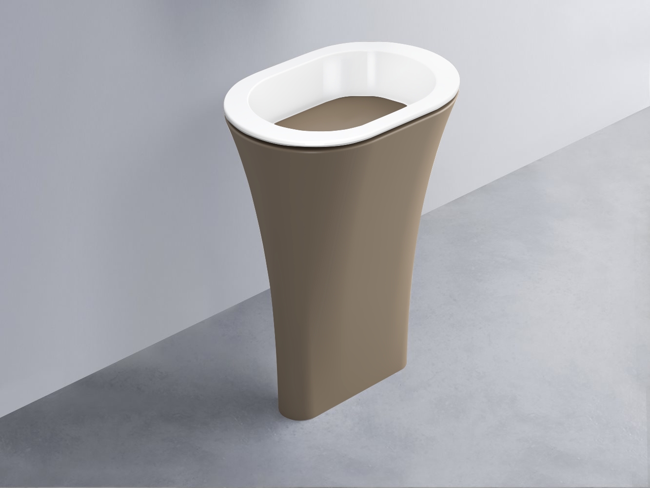 AMLA65-BL+AMPILO-AN+AMCOLO-AN Раковина Amedeo Ovale отдельностоящая cielo Enjoy + Amedeo Ceramica Cielo