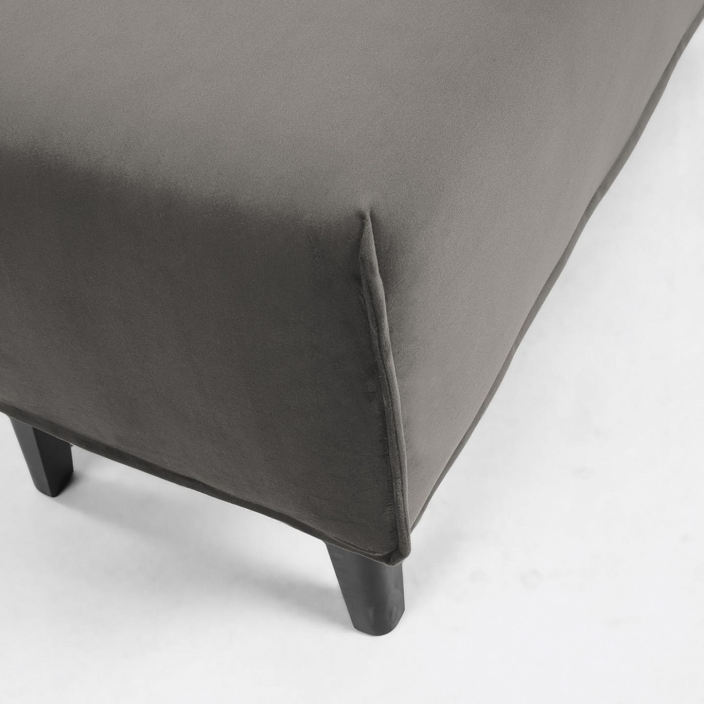 067847 Банкетка Lydia бархат серая La Forma Dyla  - Вид №2