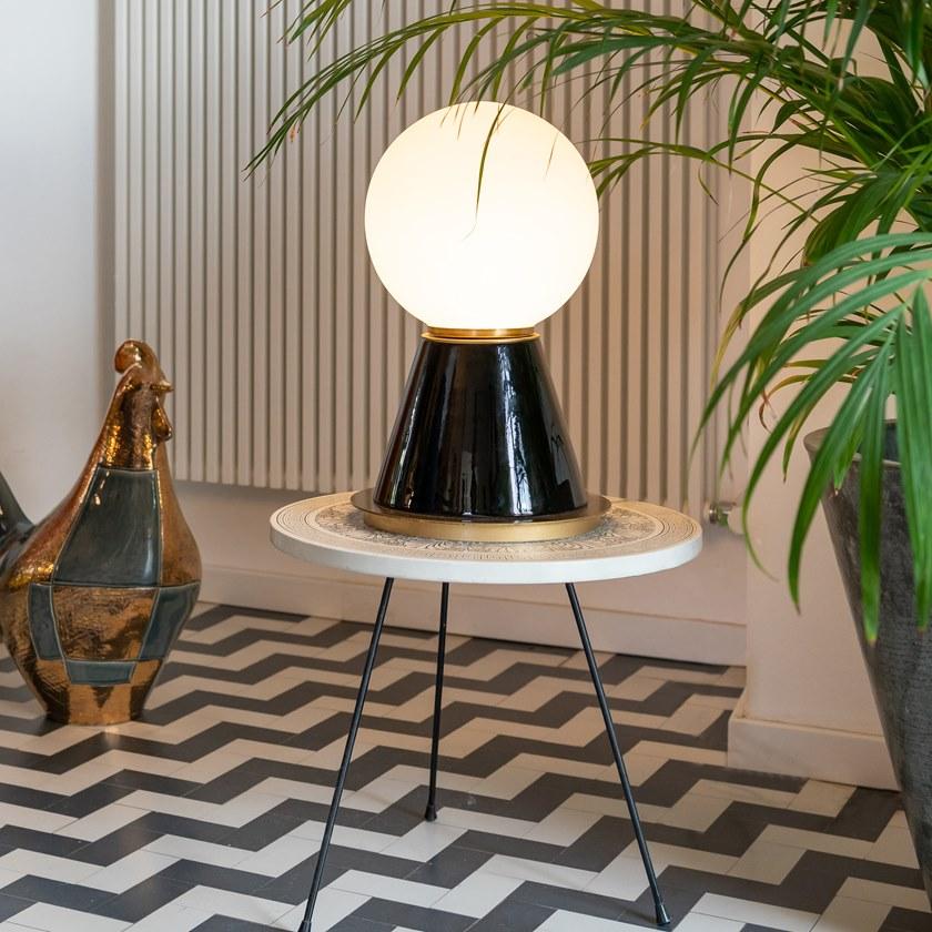 MARIONI Керамическая светодиодная настольная лампа Palm 02966p - Вид №5