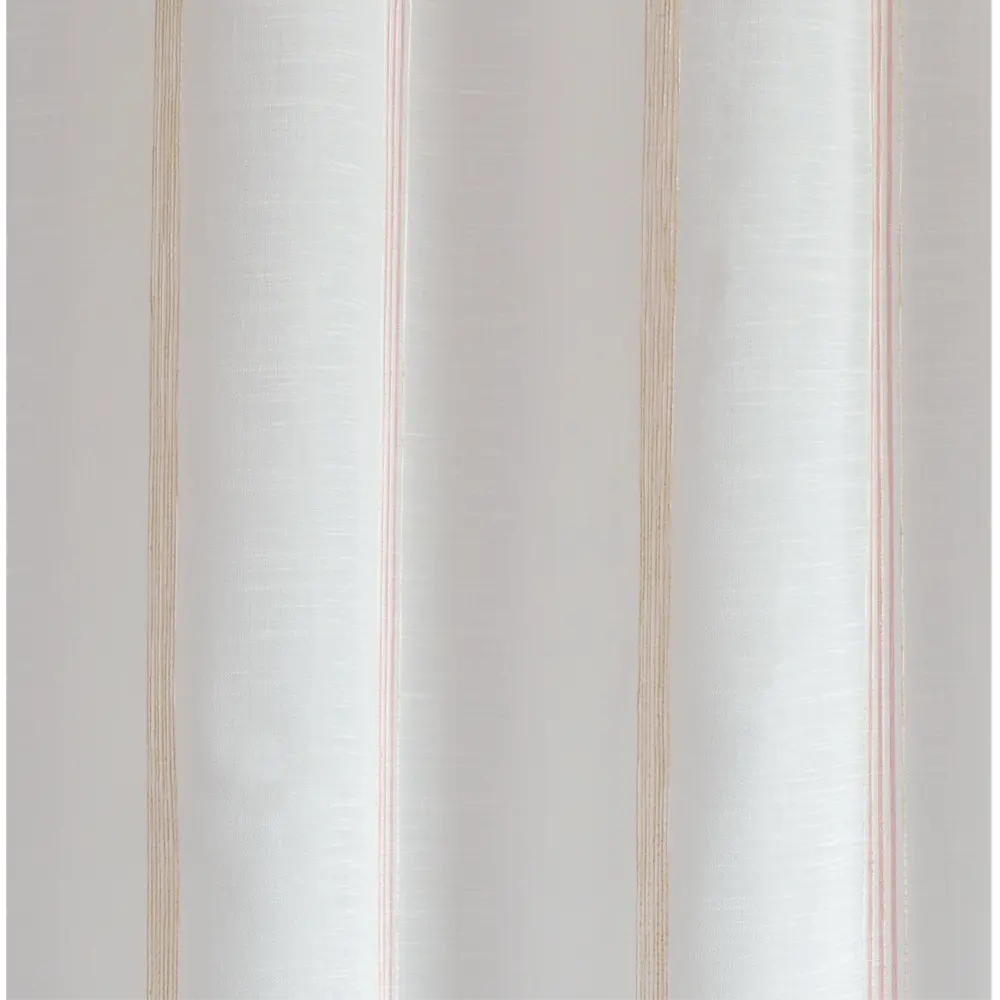 Тюль 1 м/п Полосы батист 300 см цвет розово-бежевый GARDEN STLM-2130433 - Вид №1
