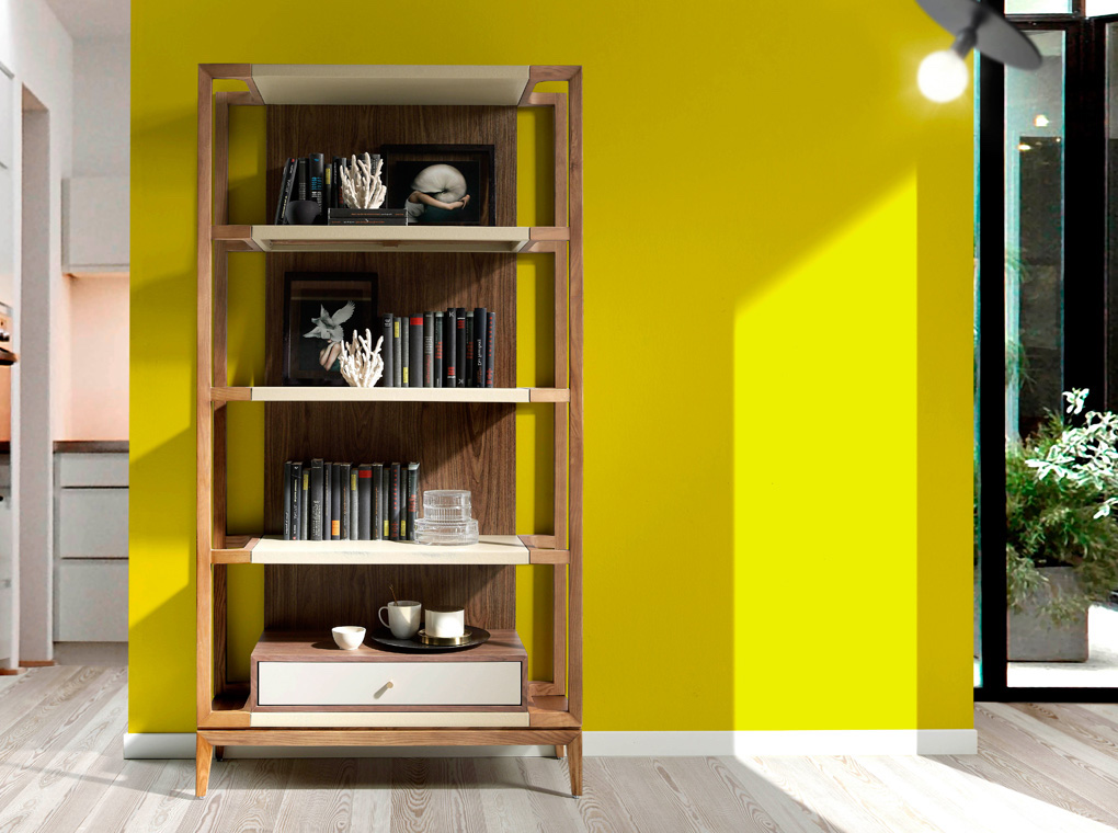 Стеллаж деревянный с ящиком BRS1701A от Angel Cerda ANGEL CERDA  346865 Коричневый  - Вид №3