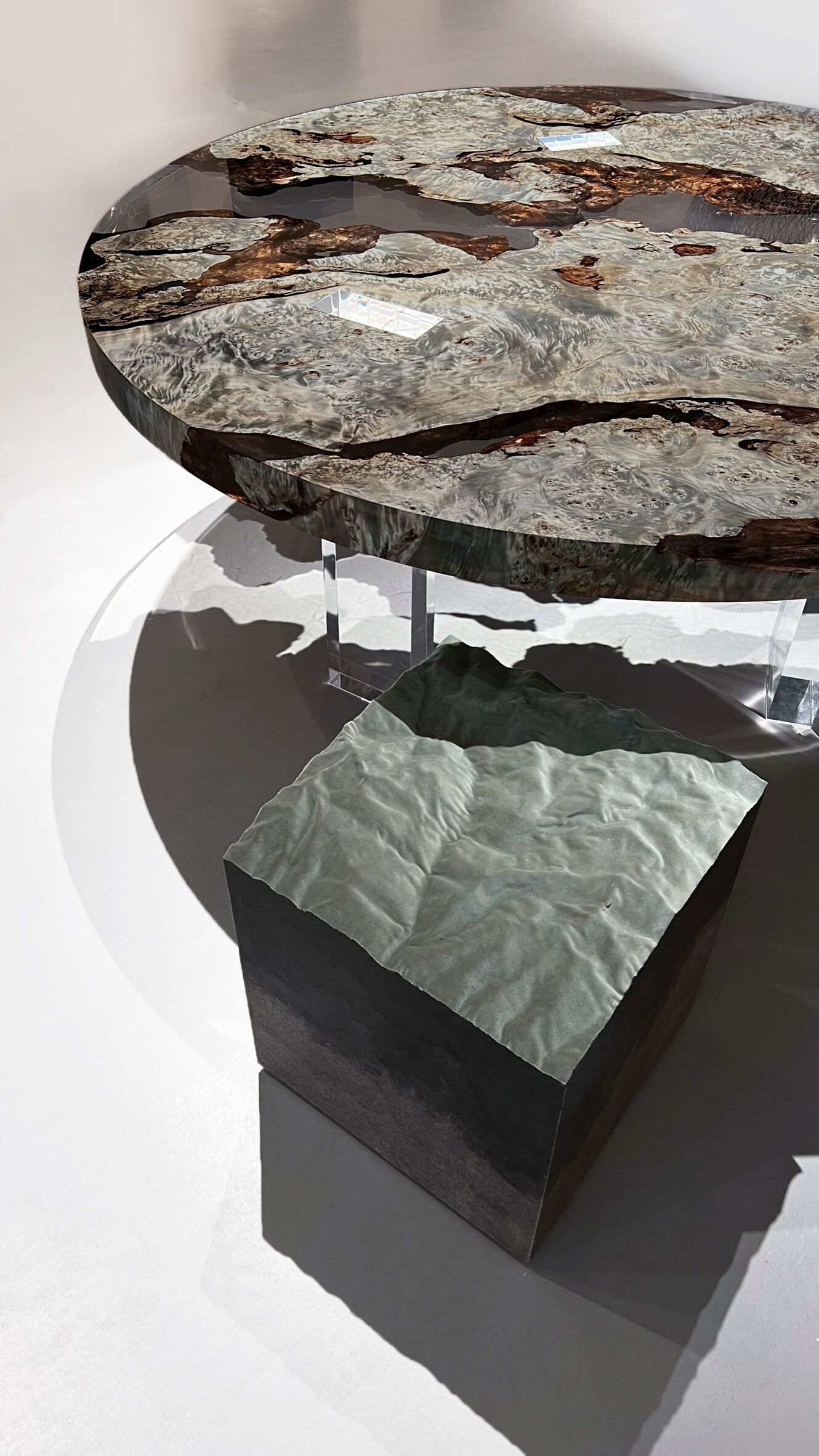 Табурет с бархатной подкладкой alcarol Geomorphic 2023 ARCH-00093189 - Вид №12