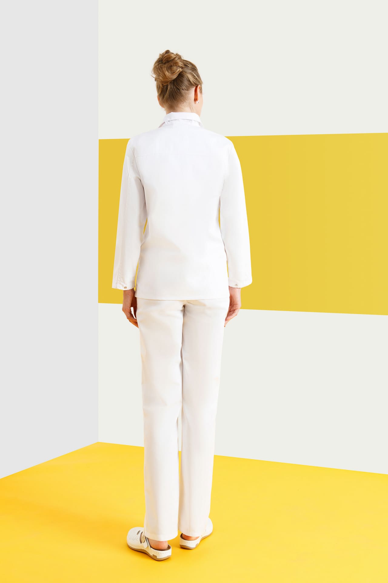 5041555 Куртка Эйч-Лайн женская белая  Одежда для поваров  размер 52-54/158-164 Спецодежда  - Вид №5