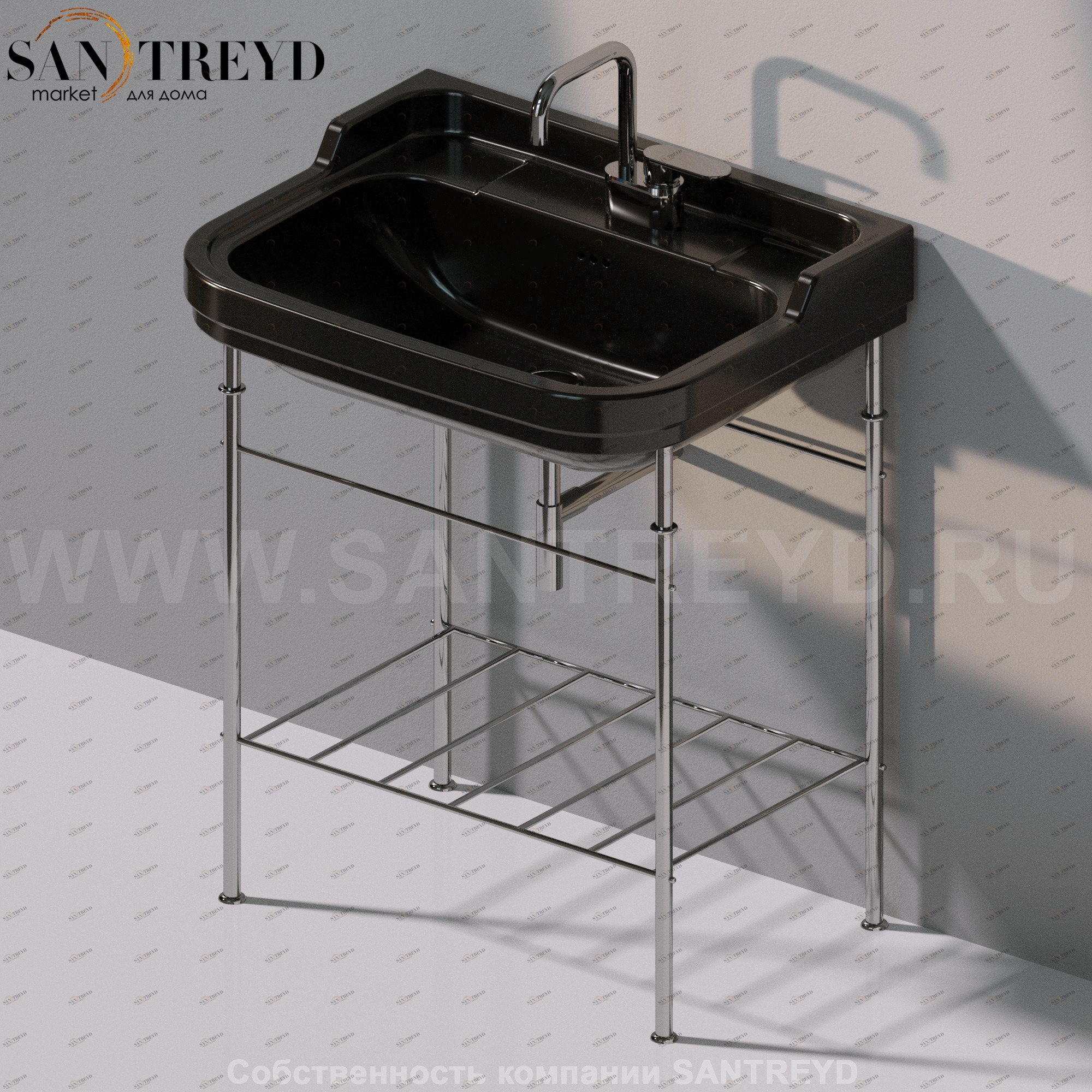 Flaminia EFI Металлическая консоль 70 см хромированная 6016.CHROMO Ceramica Flaminia 6016CHROMO