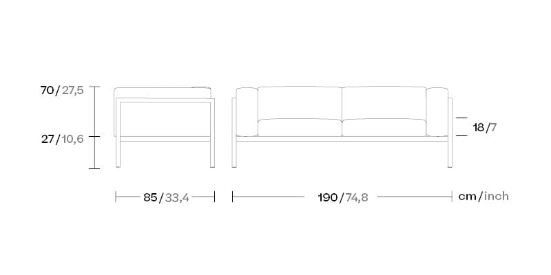 Ткань сад диван Kettal пейзаж ARCH-00065148 - Вид №7