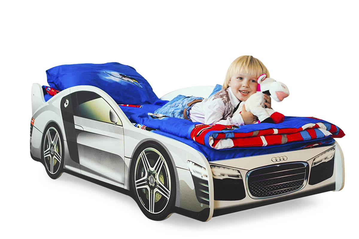 Детская кровать-машина "Ауди" БЕЛЬМАРКО  326759 Белый Santreyd  - Вид №3