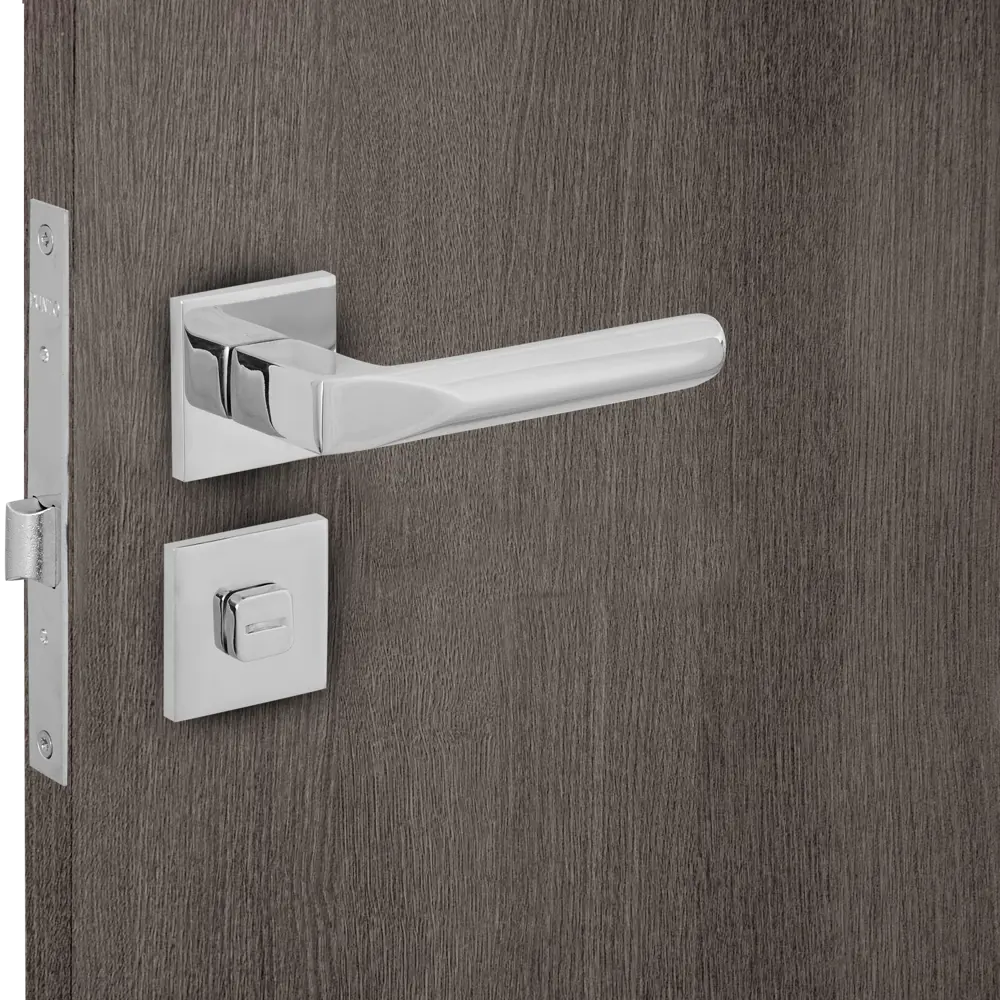 Дверные ручки Punto Cosmo с запиранием комплект цвет хром STLM-2039936 - Вид №6