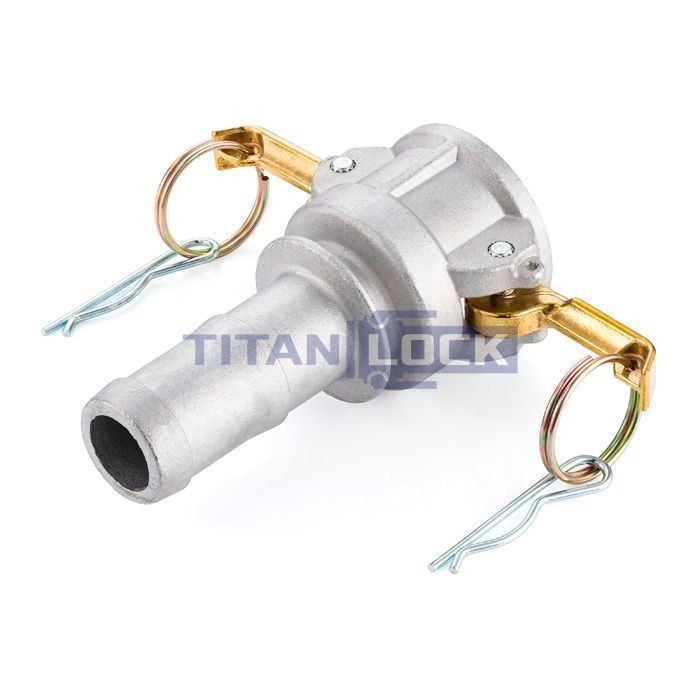 Камлок алюминиевый тип С, розетка с хвостовиком 1", TL100CAL TITAN LOCK  - Вид №4