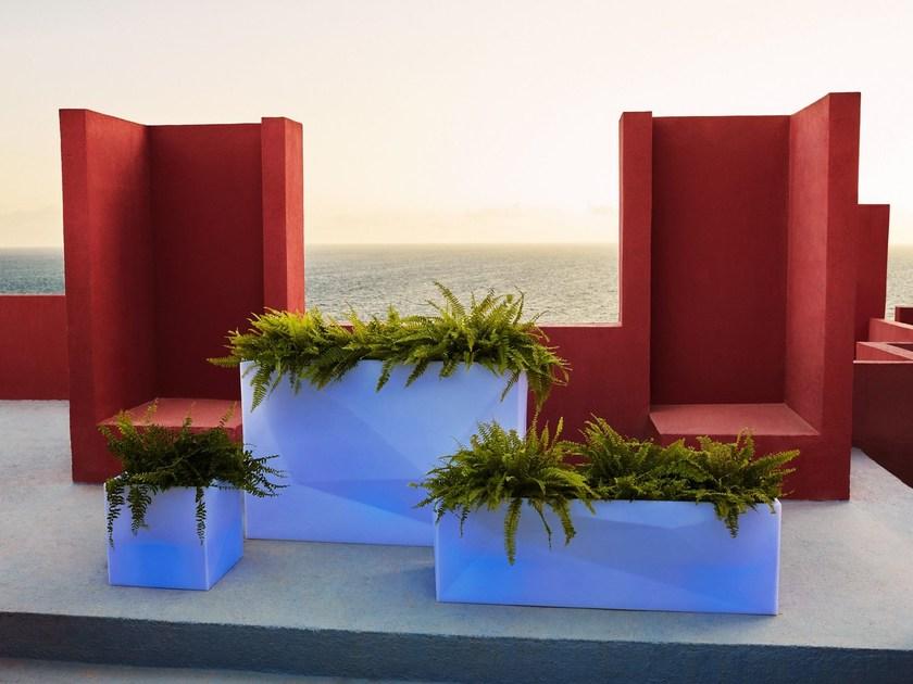 VONDOM Низкий светящийся садовый горшок из полипропилена Faz sun-id-1400934 - Вид №1