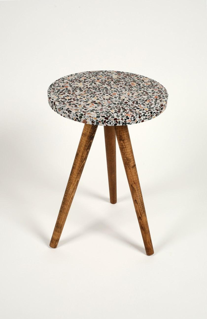 KAROISTANBUL Круглый высокий стол в венецианском терраццо Complementi d'arredo sun-id-1500276 - Вид №2