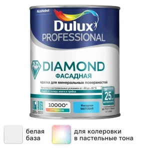 Краска фасадная Dulux Professional Diamond матовая цвет белый 1 л 87822853 STLM-2212592