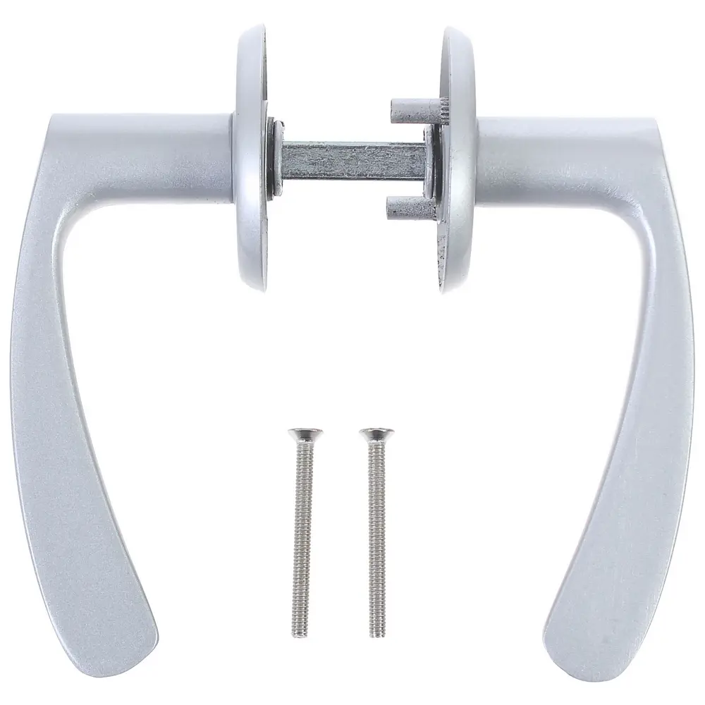 Дверные ручки на розетке Фабрика Замков 019 SC - классика в матовом хроме 18810116 STLM-0012950 - Вид №2