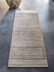 Ковер ручной работы из бамбукового волокна и льна