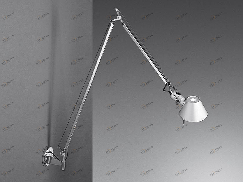 Artemide Настенный светильник из алюминия с гибким кронштейном Tolomeo A046100