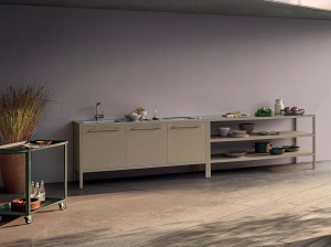 Металлическая наружная кухня