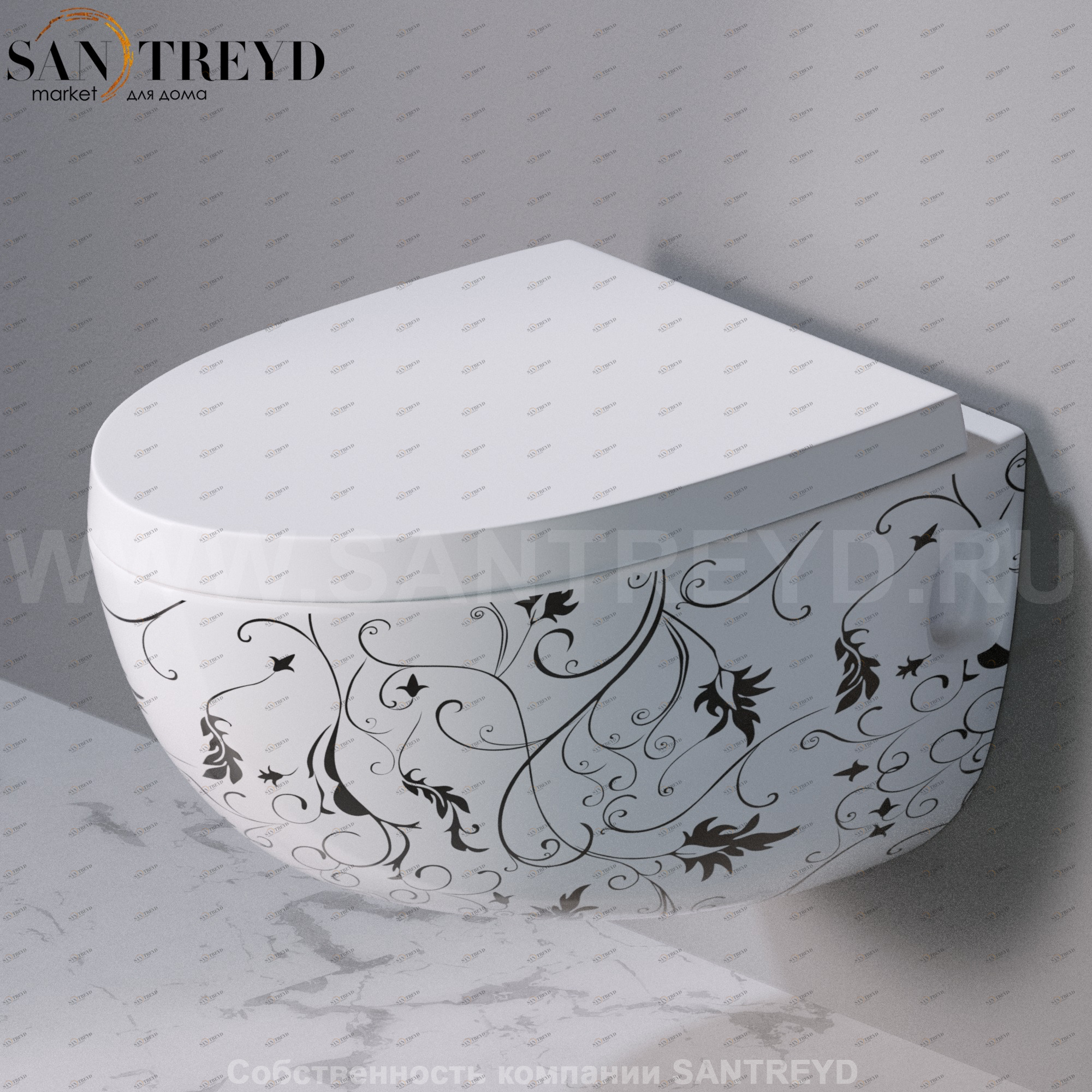 S511.440 Подвесной унитаз настенный Белый A. e T. Italia OVAL Италия AeT ITALIA