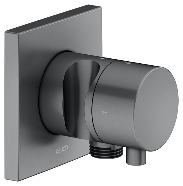 59557051202 Встраиваемый запорный вентиль с переключателем на 2 потребителя, выводом для шланга и держателем лейки DN 15 KEUCO IXMO - Вид №5