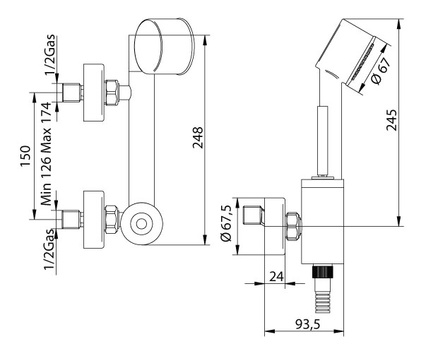 158320PN00SF Смеситель Bandini Free Santreyd - Вид №1