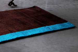 Прямоугольный коврик из вискозы