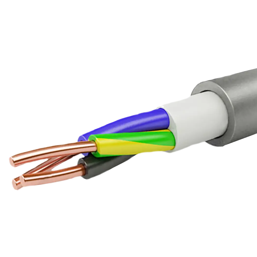 Кабель Камит NYM 3x1.5 на отрез ГОСТ цвет серый STLM-2016316 - Вид №2