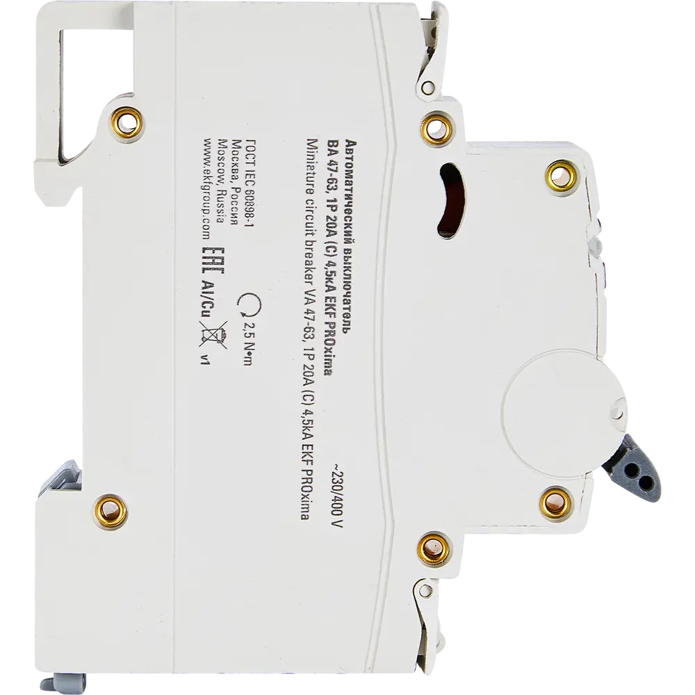 Автоматический выключатель EKF ВА47-63 4P C25 A 4.5 кА STLM-2035840 - Вид №3