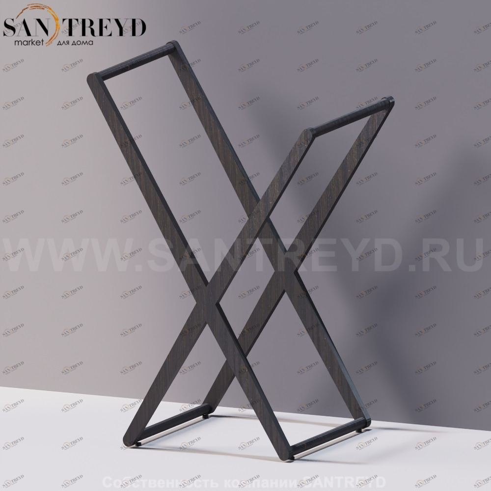 Agape X Ассемитричный полотенцедержатель под темный дуб AMET1877RW