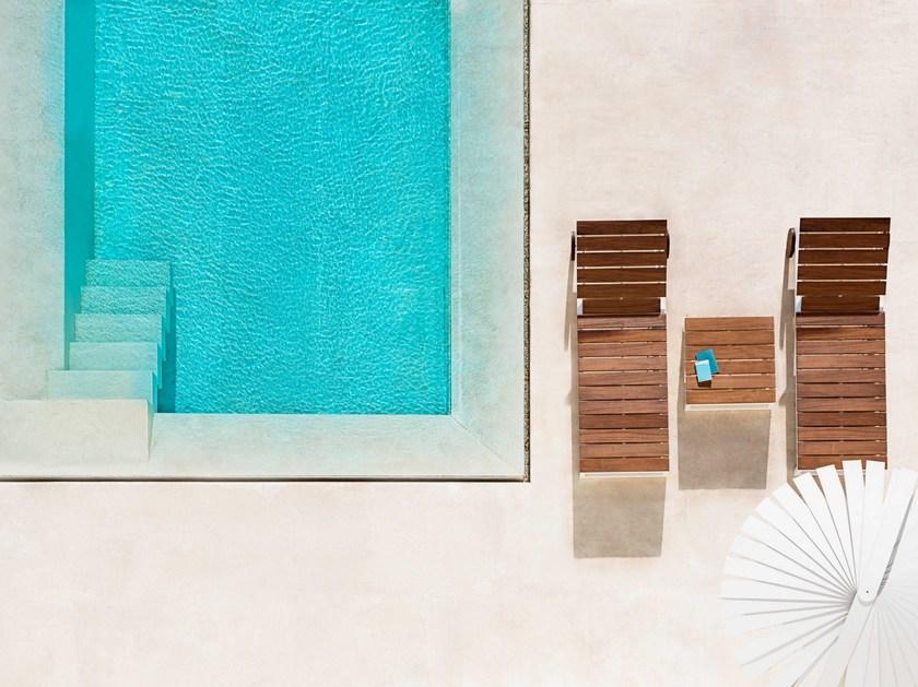 GANDIABLASCO Садовая кушетка из тика на колесиках Saler teak sun-id-1481371 - Вид №3