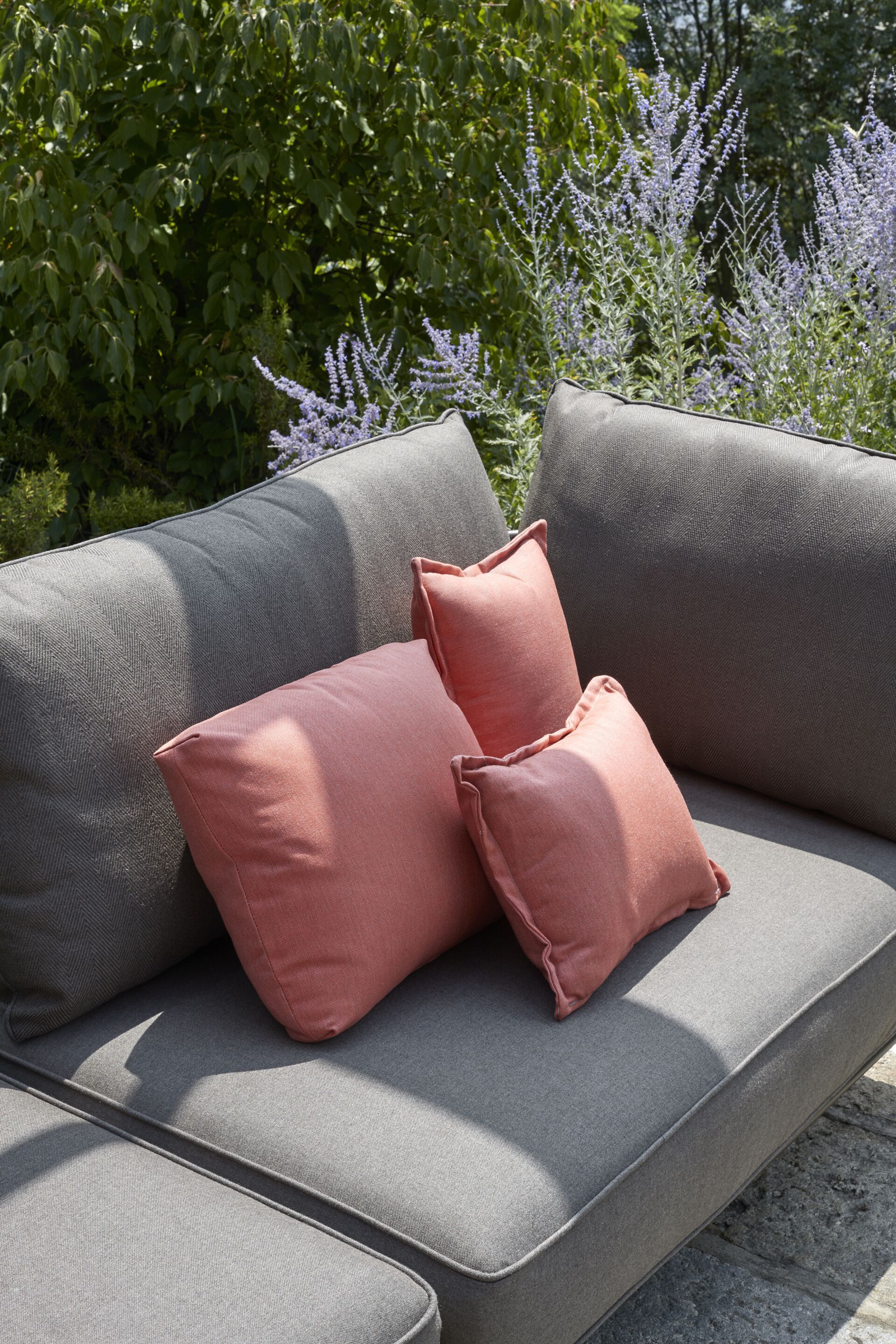 Угловой модульный садовый диван из акриловой ткани S-CAB лоскут ARCH-00069994 - Вид №13