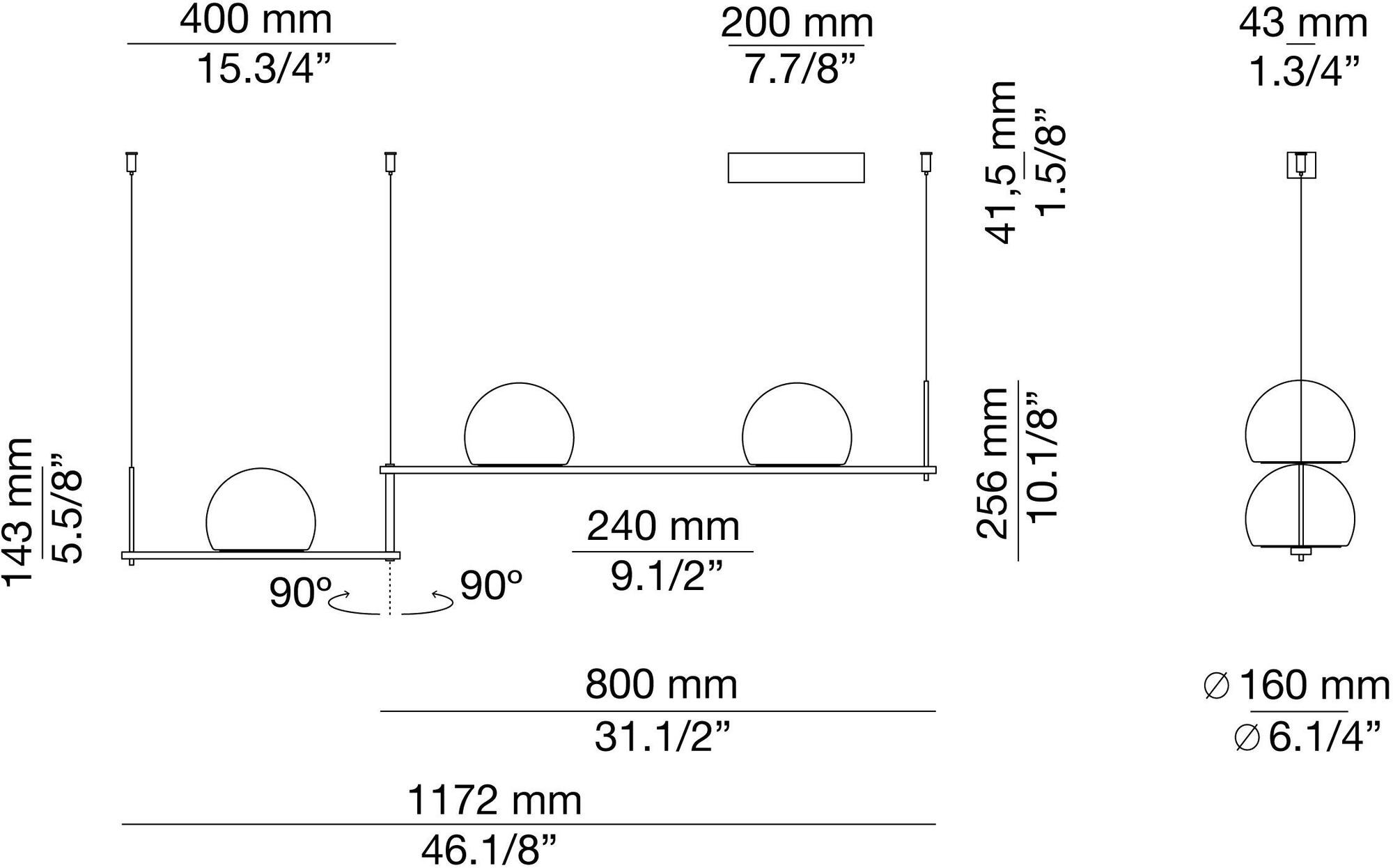 Estiluz Подвесной светильник из стекла Circ T-3714 t-3715 t-3716 - Вид №11