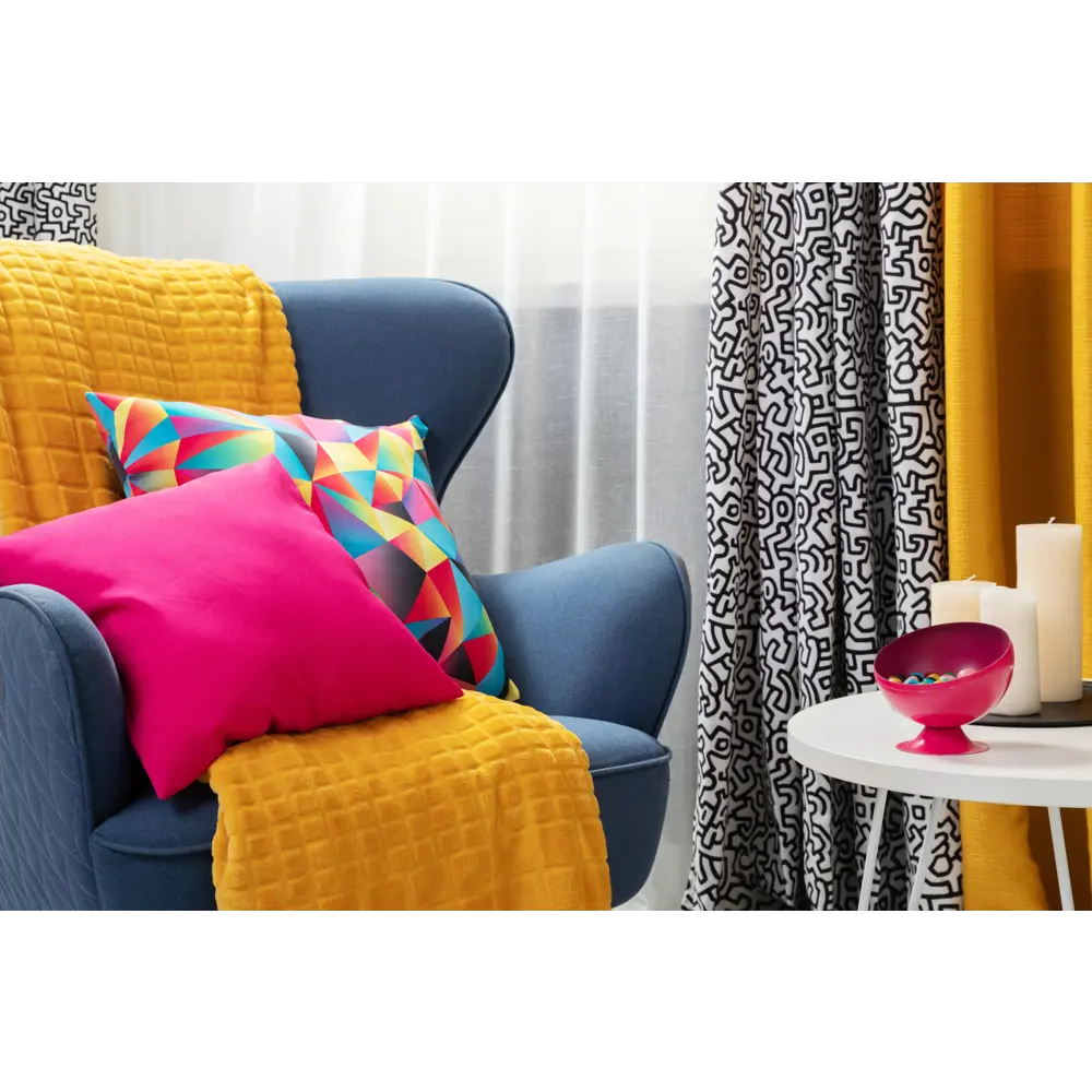 Штора на ленте Pop Art, 160x280 см, абстракция, цвет белый GARDEN STLM-2177561 - Вид №6