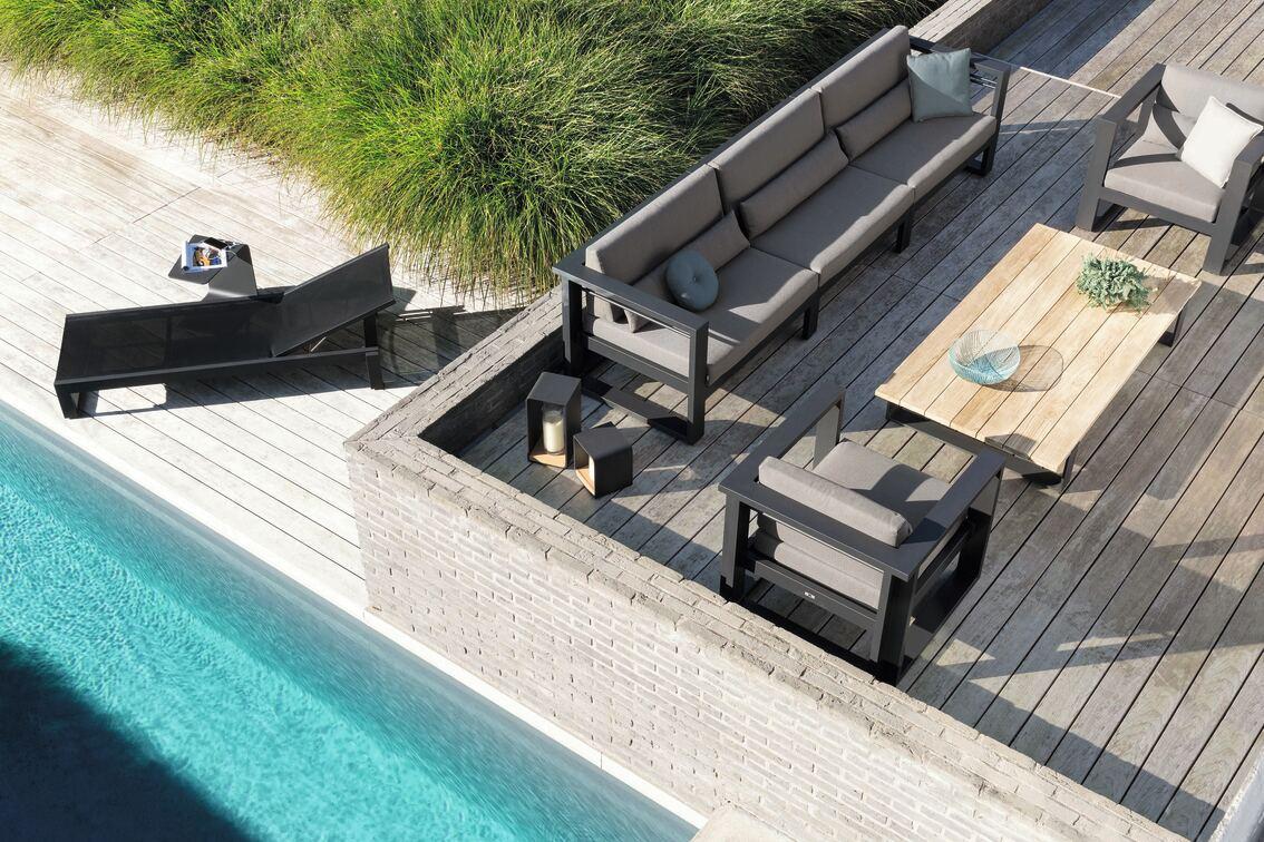 MNST191 1 мест. лава текстиль черный Manutti Fuse - Вид №1