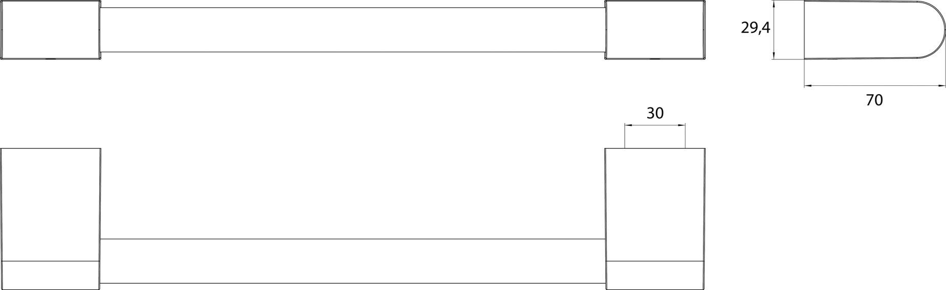 Emco Bad Ручка для ванной из металла Flow 2770 001 30 - Вид №1
