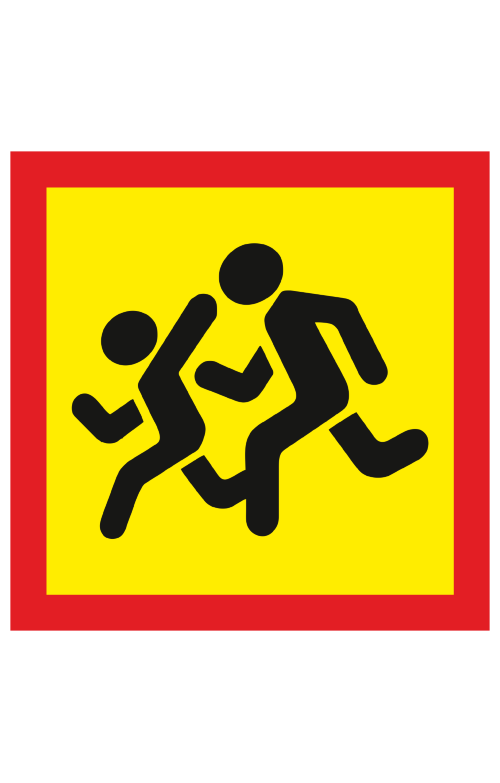 68793 Знак "Перевозка детей"  Знаки для автомобиля размер 250 х 250 мм Спецодежда 