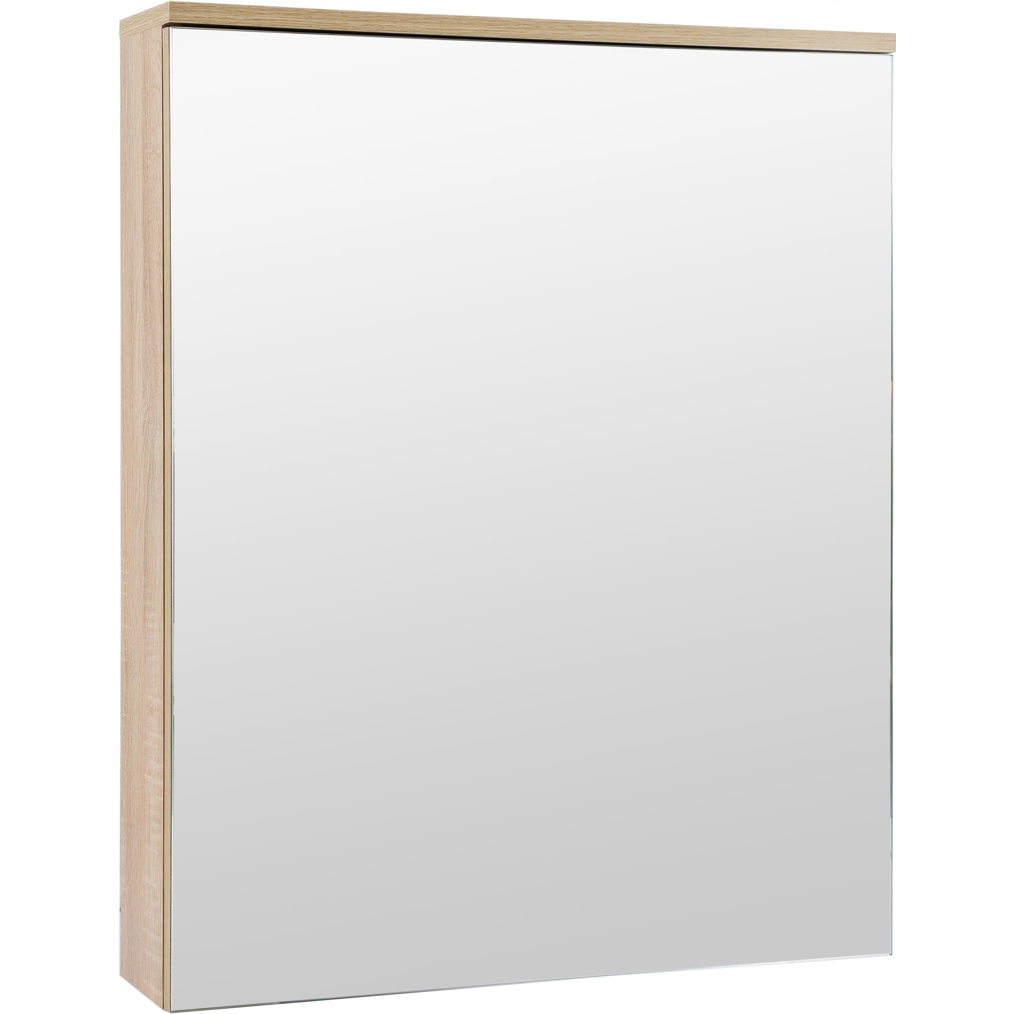 82251420 Шкаф зеркальный подвесной «» 60x75 см цвет дуб сонома Руан Santreyd  - Вид №1