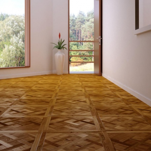 Модульный паркет Marco Ferutti Versailles Versailles Бирманский Тик (Гладкая) 600х600 мм 2600600022 - Вид №2