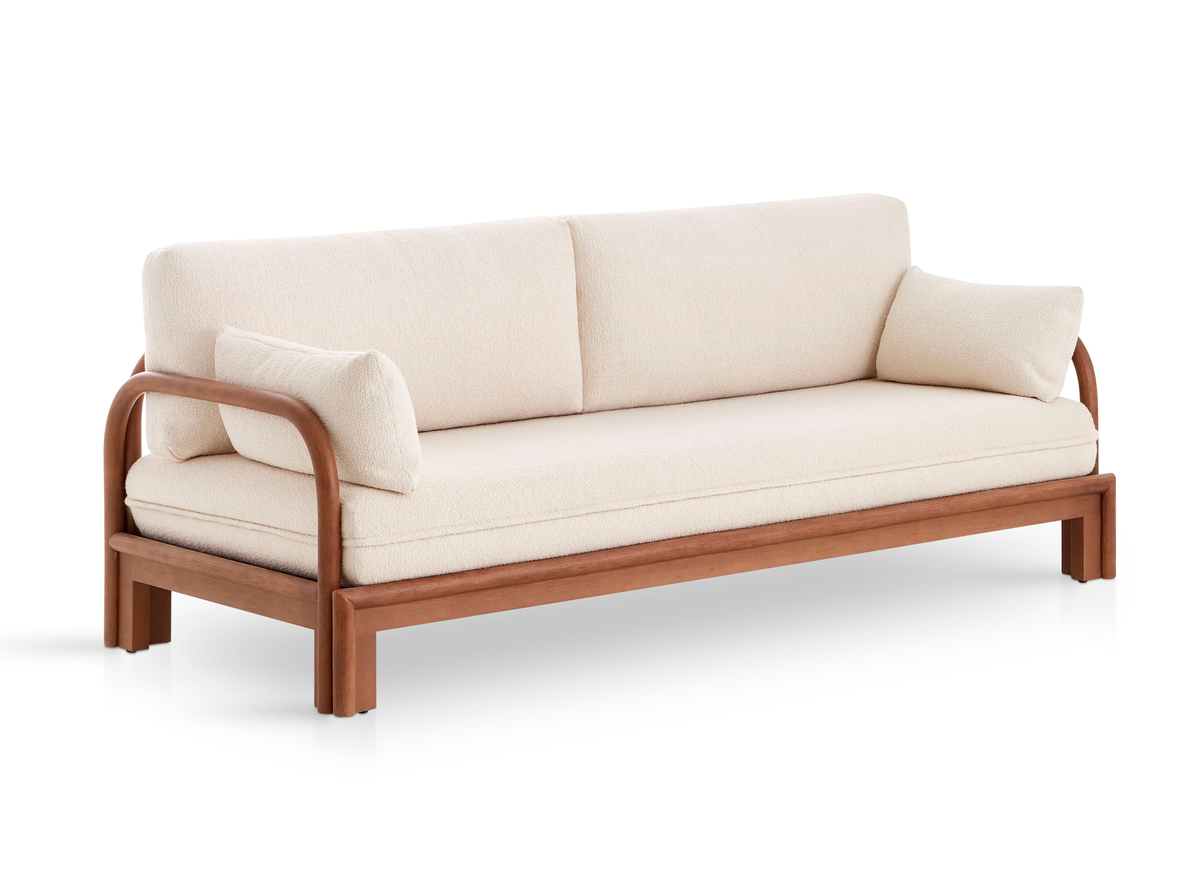 Диван-кровать из ткани и ротанга EXPORMIM 505 ARCH-00121317